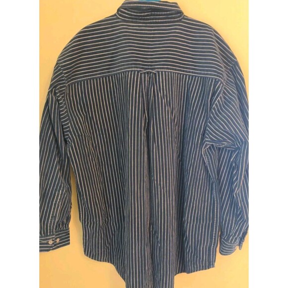 Vtg Northwest Territory Big Man Corduroy Shirt Men's 2XL Green Striped Outdoor - Picture 10 of 12